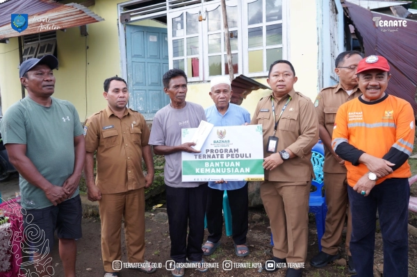 Gerak Cepat Pemkot Ternate Tangani Warga Terdampak Angin Kencang